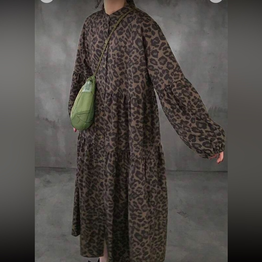 Leopard Print Maxi Dress